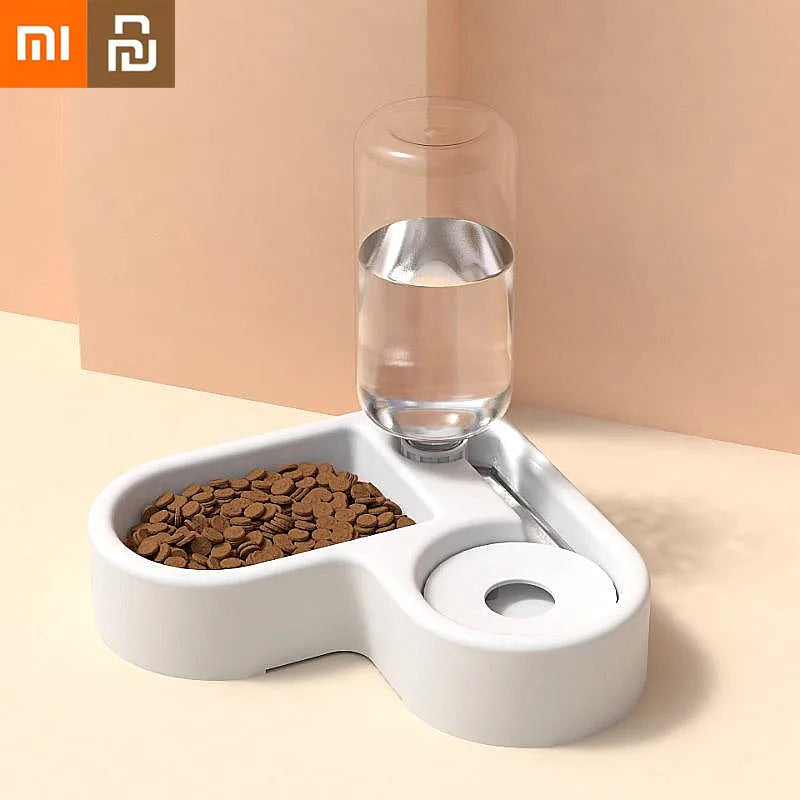 Space-Saving Dual Pet Feeder