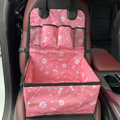 Dog Car Seat with Pockets