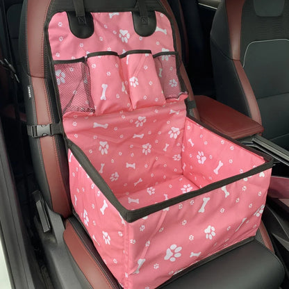 Dog Car Seat with Pockets