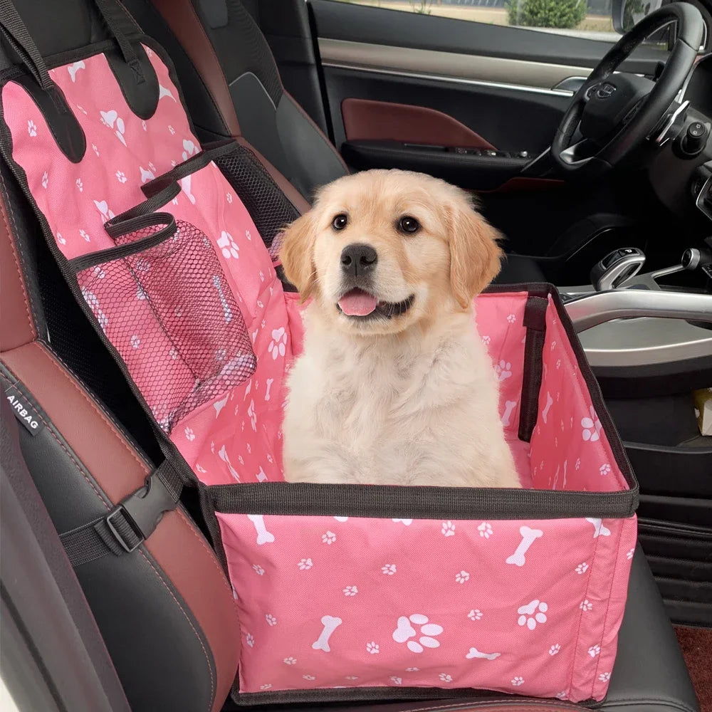 Dog Car Seat with Pockets