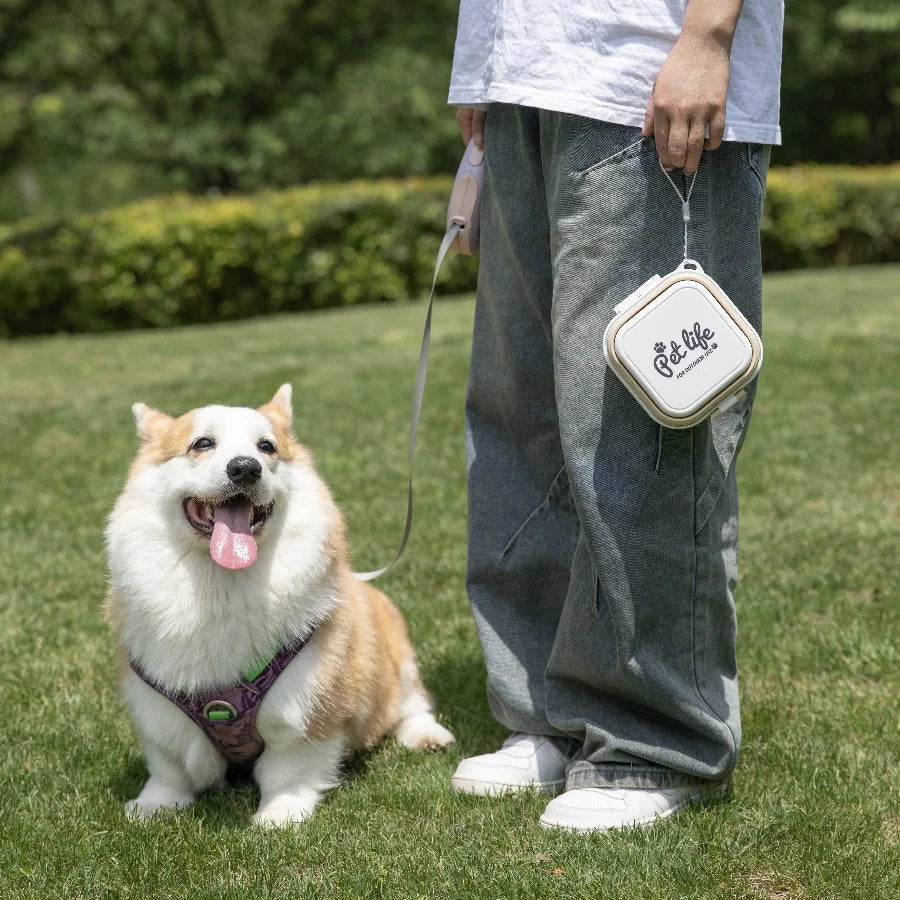 Portable Double-Decker Travel Bowl