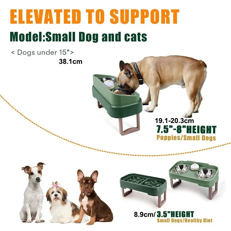 Adjustable 3-in-1 Pet Feeder