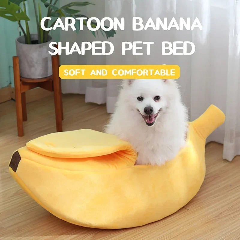 Cozy Banana Cat Bed