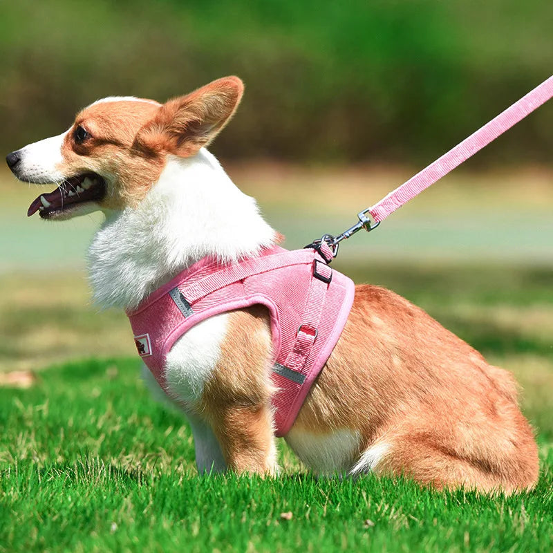 Reflective Corduroy Dog Harness